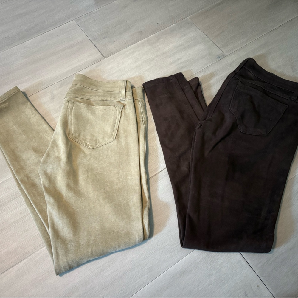 Bleulab reversible designer pants, stretchy, Beige and Brown Pants